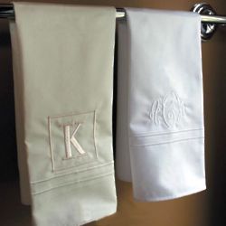 Monogrammed Egyptian Cotton Hand Towels