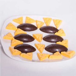 Packers Milk Chocolate Footballs & White Chocolate Cheese Wedges