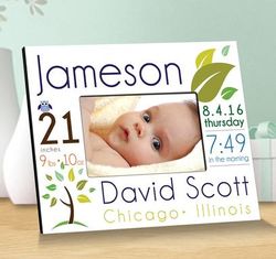 Baby Boy Birth Announcement Personalized Picture Frame