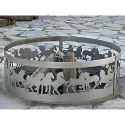 Decorative Mustangs Fire Ring