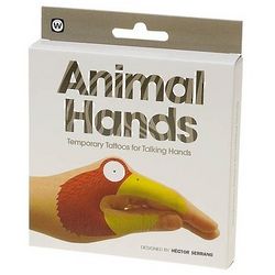 Animal Hands Temporary Talking Hands Tattoos