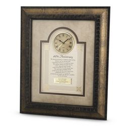 60th Anniversary Picture Frame Clock