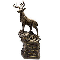 Inspirational Bronze Deer Sculpture