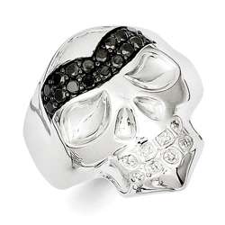Men's Diamond Skull Ring