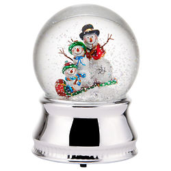 Snowman Family Water Globe