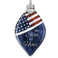 My Son, My Hero Personalized Ornament