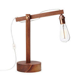 Walnut Swing Arm Lamp