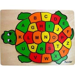 Turtle ABCs Raised Wooden Jigsaw Puzzle