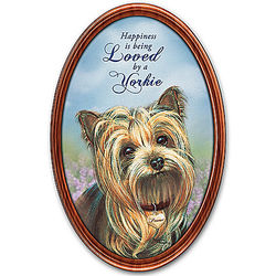 Happiness Is My Yorkie Personalized Decorative Plate