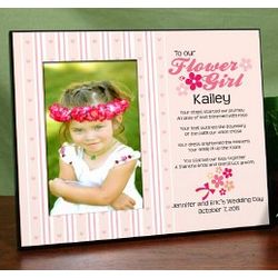 flower girl picture frame