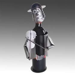 Fiddler Judaica Wine Bottle Caddy