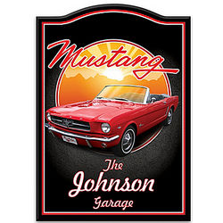 1964 Ford Mustang Personalized Wooden Welcome Sign