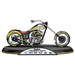 NFL Pittsburgh Steelers Motorcycle Sculpture
