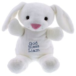 Personalized God Bless Plush Bunny Pal Stuffed Animal