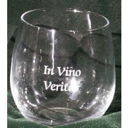 Personalized Stemless Red Wine Glass