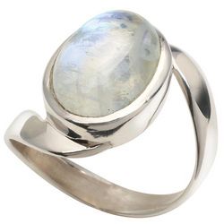 Sterling and Moonstone Ring