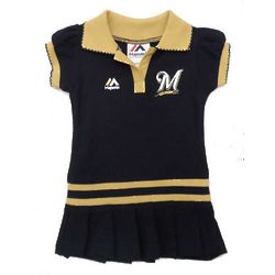 Milwaukee Brewers Toddler Polo Dress