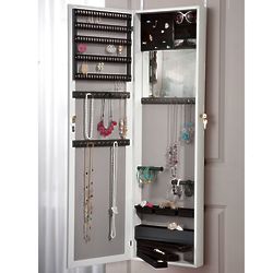 Cynthia Over the Door Jewelry Cabinet with Full Length Mirror