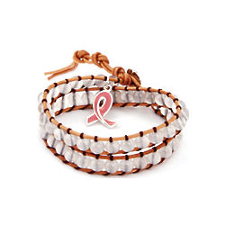 Breast Cancer Awareness Wrap Bracelet