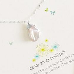 Mom's Silver One in a Million Necklace