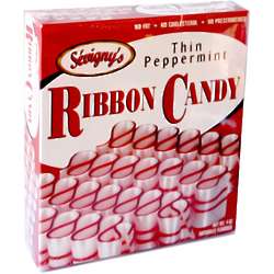 Thin Peppermint Ribbon Candy