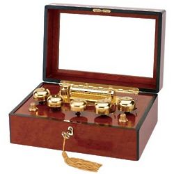 Grand Concertina Music Box with Brass Bells