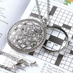 Lotus Magnifying Glass Necklace