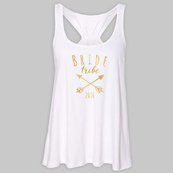 Personalized Bride Tribe Tank Top in White