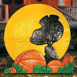 Snoopy Silhouette Outdoor Halloween Decoration