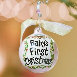 Baby's First Christmas Pink Ornament