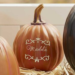 Halloween Vines Small Personalized Pumpkin Decoration