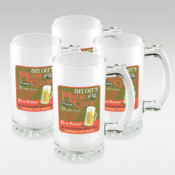 Personalized Man Cave Frosted Mug Set