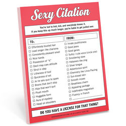 Sexy Citation Nifty Notepad