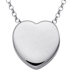 Initially Yours Sterling Silver Heart Pendant