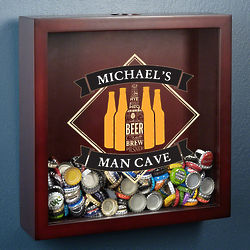 Personalized Cool & Crafted Shadow Box for Beer Caps