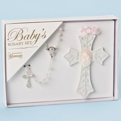 Baby's First Rosary with Cross Gift Set for Girls