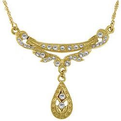 Downton Abbey Crystal Drop Necklace
