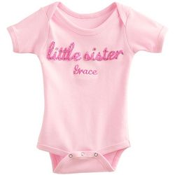 Personalized 12 to 18 Months Little Sister Bodysuit