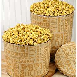 Caramel Lovers Popcorn Gift Tin 2 Gallon
