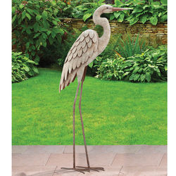 Elegant Egret Garden Sculpture