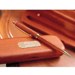 Personalized Rosewood Pen & Case