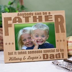 Someone Special to be a Dad Personalized Wood Picture Frame