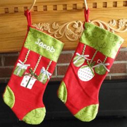 Hanging Ornament Personalized Christmas Stocking