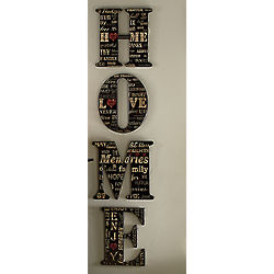 Home Wall Hanging Letters Set