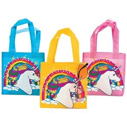 12 Mini Unicorn Tote Bags