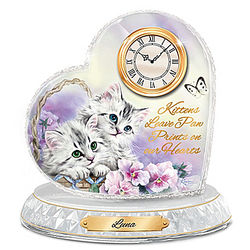 Personalized Kayomi Harai Kitten Sweethearts Clock