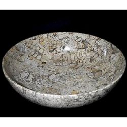 Decorative Fossil Coral Marble Bowl