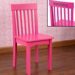 Raspberry Kid's Personalized Avalon Chair