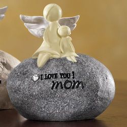 Mom Angel Stone Figurine