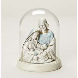 Holy Family Glass Cloche